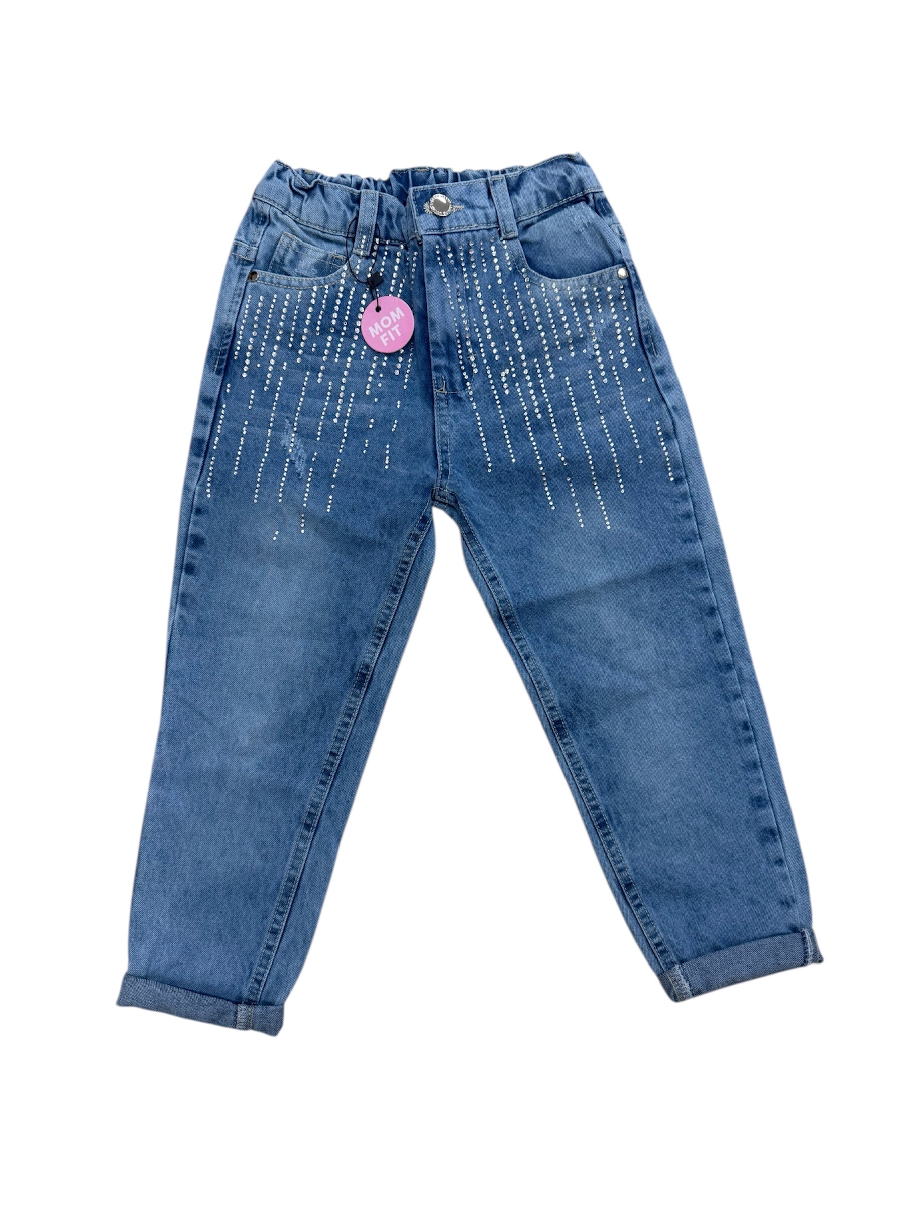 Rhinestone Mom Jeans